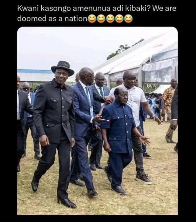 Kwani kasongo amenunua adi kibaki? we are doomed as a nation