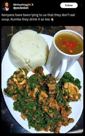 Mrhashtag x pauurbe follow kenyans have been lying to us that they don't eat sou