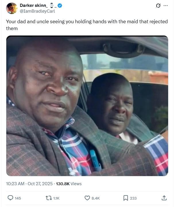 Darker skinn iambradleycarl your dad and uncle seeing you holding hands with the