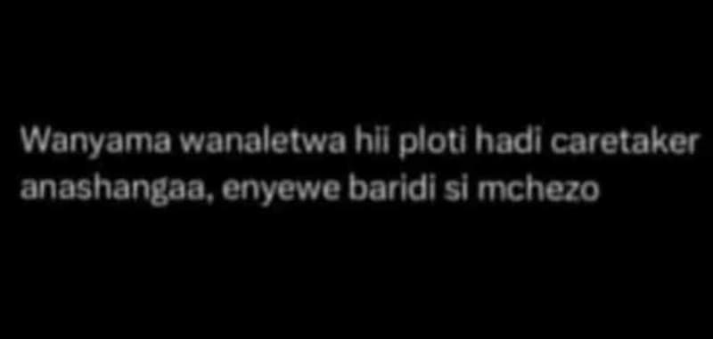 Wanyama wanaletwa hil ploti hadi caretaker anashangaa, enyewe baridi si mchezo