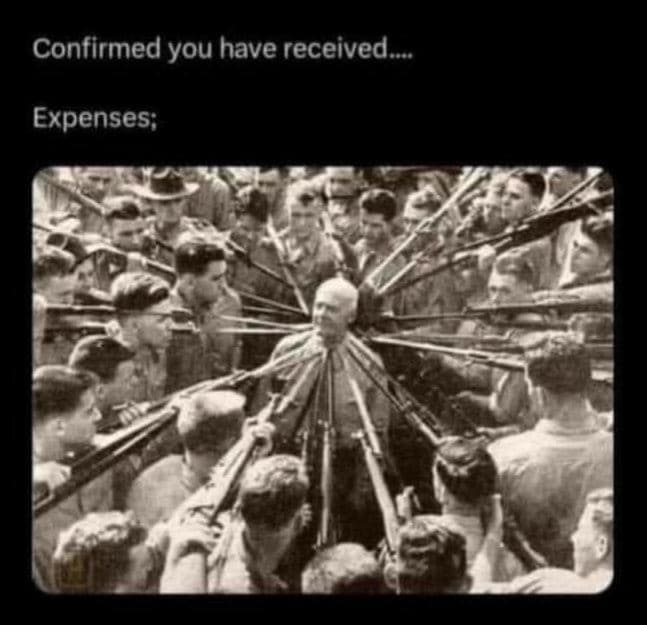 Confirmed you have received expenses