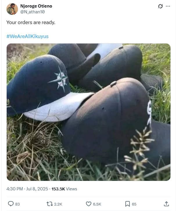 Njoroge otieno nathan10 your orders are ready. weareallkikuyus 4.30 pm jul 8, 15