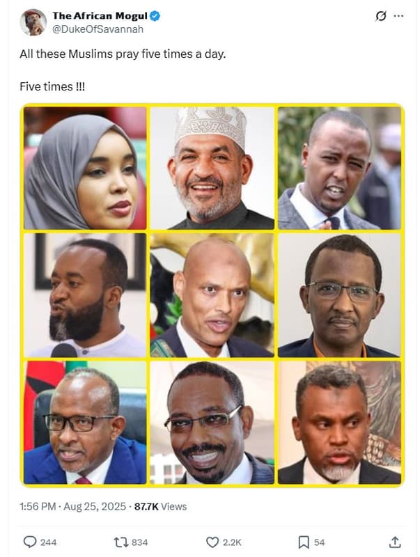 The african mogul dukeofsavannah all these muslims pray five times a day. five t