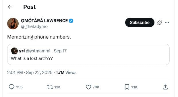 Post om?tárá lawrence _theladymo memorizing phone numbers subscribe ysl yslmammi