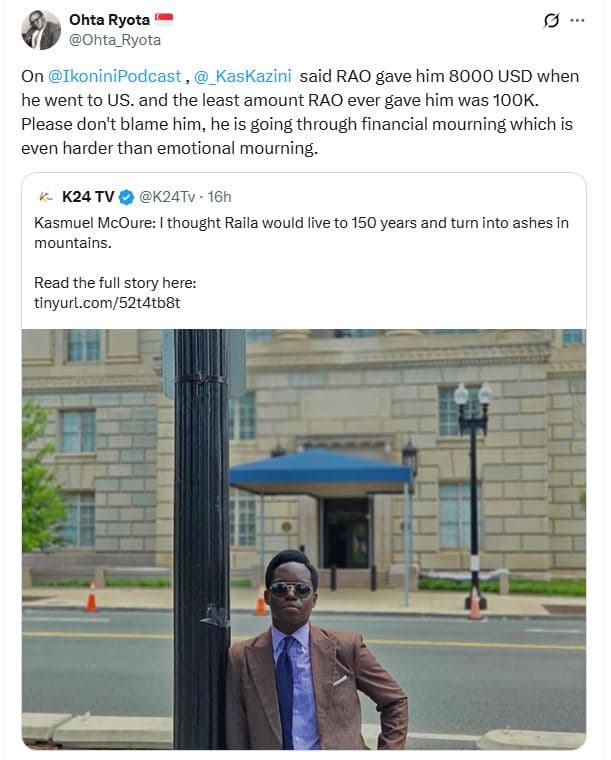 Ohta ryota ohta_ryota on ikoninipodcast _kaskazini said rao gave him usd when he