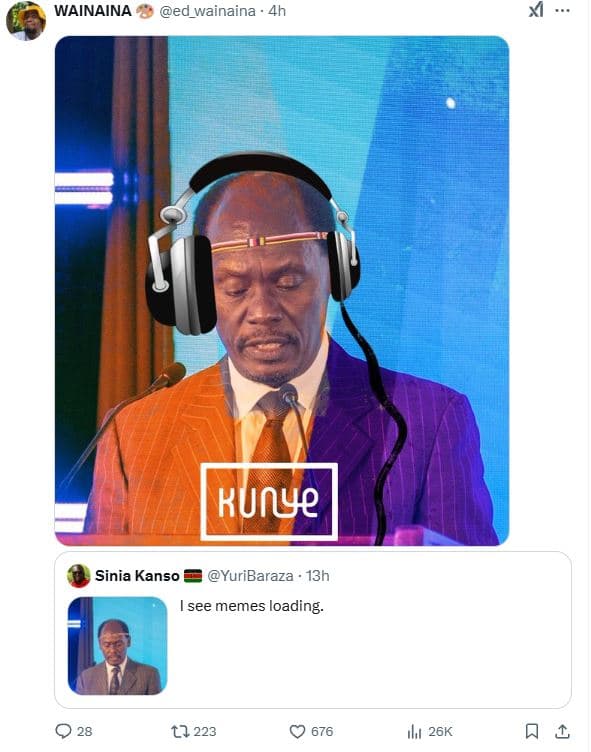 Wainaina ed_wainaina 4h kunye sinia kanso yuribaraza 13h isee memes loading t7 2