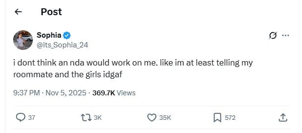 Post sophia its_sophia_24 dont think an nda would work on me. like im at least t