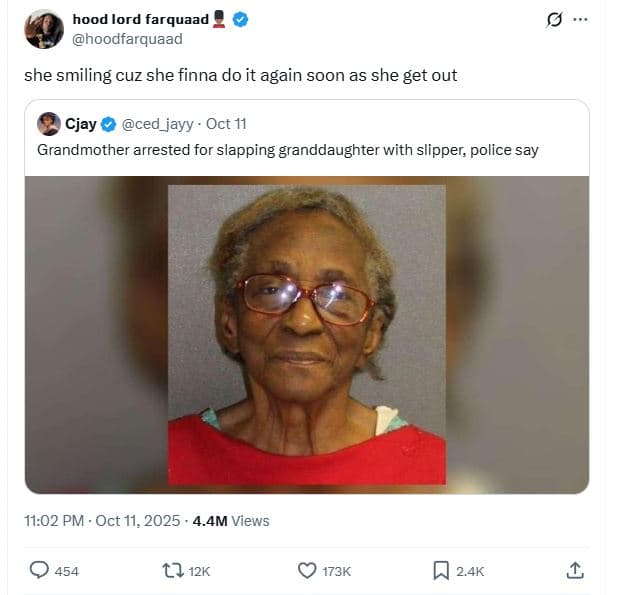 Hood lord farquaad hoodfarquaad she smiling cuz she finna do it again soon as sh