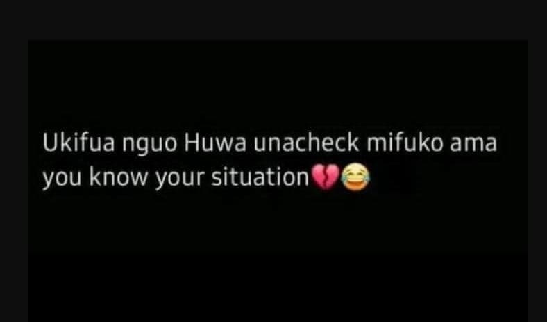 Ukifua nguo huwa unacheck mifuko ama you know your situation