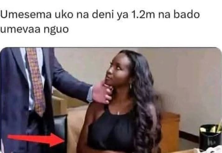 Umesema uko na deni ya 1.2m na bado umevaa nguo