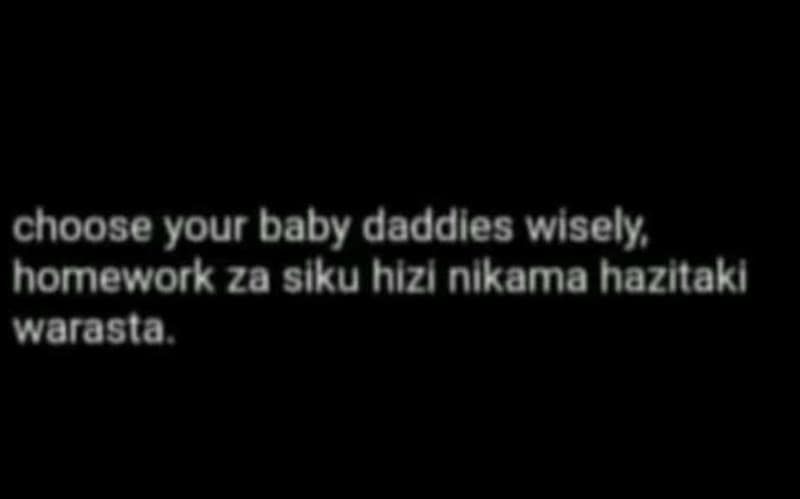 Choose your baby daddles wisely homework za slku hizl nlkama hazitakı warasta