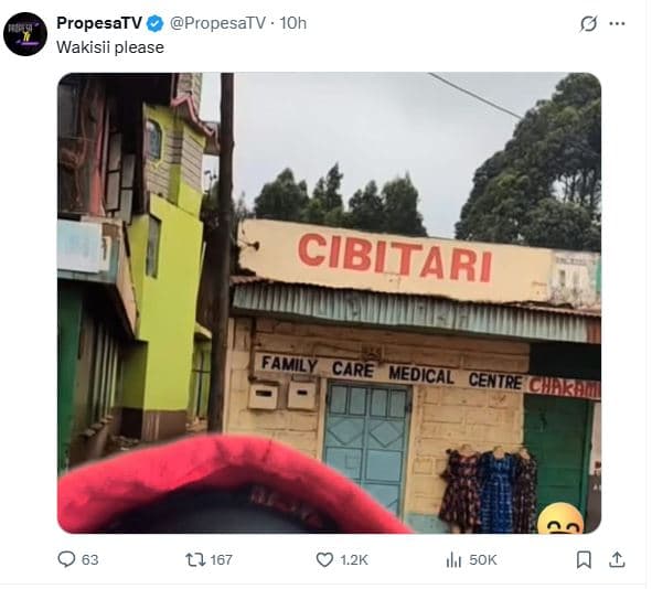 Propesatv propesatv 1oh wakisii please famlyt cire ledical centre ghraa 0 63 ll