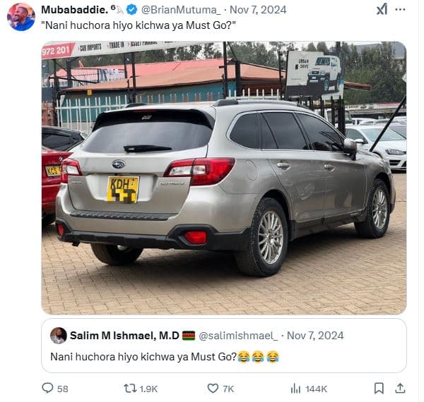 Mubabaddie brianmutuma nov 7, nani huchora hiyo kichwa ya must go? nuei ati tae