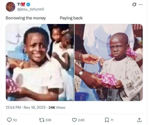 Jesu_tofunmii borrowing the money paying back 12.54 pm nov 18, 24k views 0 53 ll