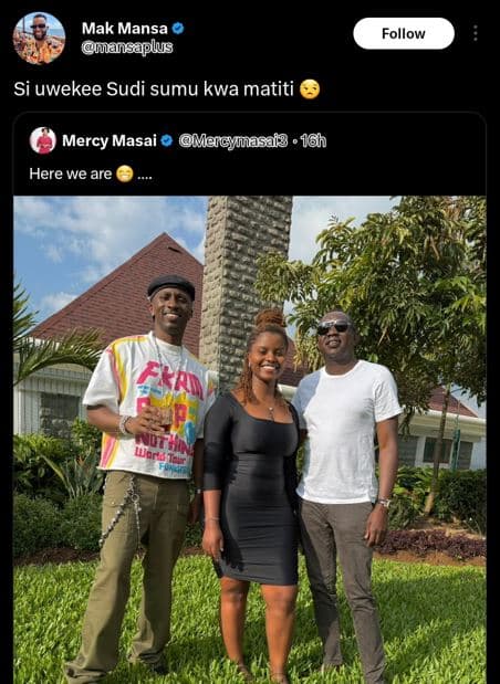 Mak mansa iiansaplus follow si uwekee sudi sumu kwa matiti mercy masai marcyuasa