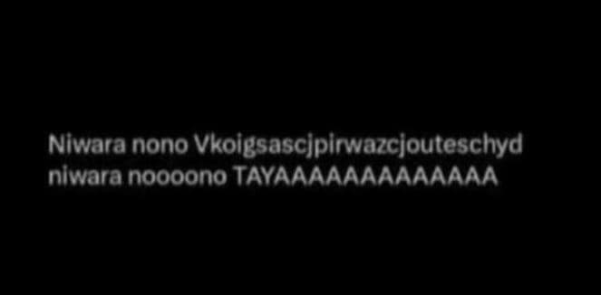 Niwara nono vkoigsascipirwazcjouteschyd niwara noooono tayaaaaaaaaaaaaa