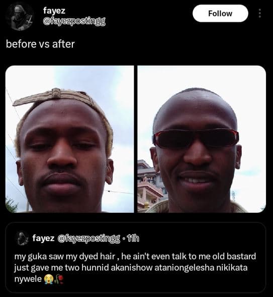 Fayez ayezposungg follow before vs after fayez fayezpostngg iíh my 'guka saw my