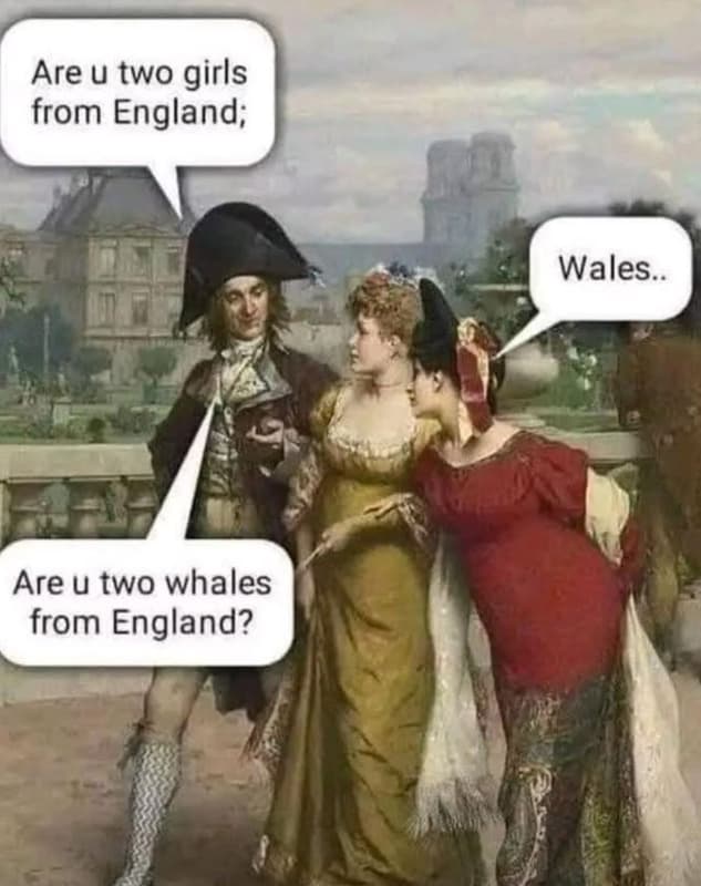 Are u two girls from england wales. are u two whales from england?