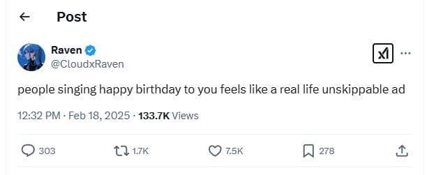 Post raven cloudxraven people singing happy birthday to you feels like a real li