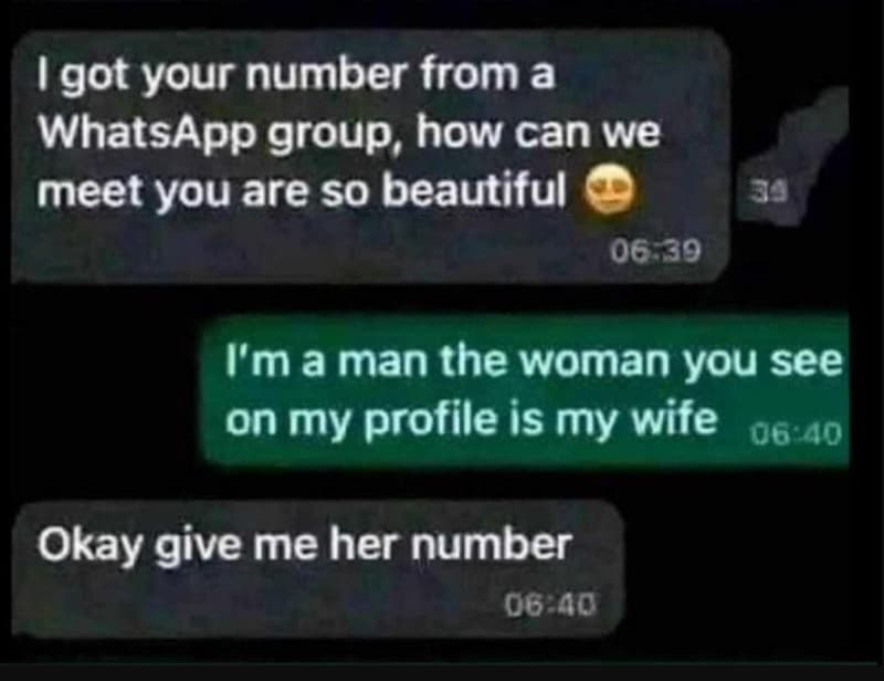 1got your number from a whatsapp group, how can we meet you are so beautiful 39