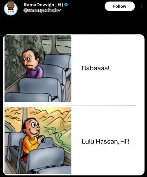 Ramadevsign amaspeaksdev follow babaaaa! lulu hassan hii!