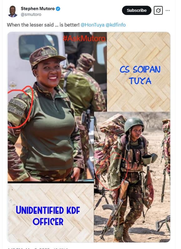 Stephen mutoro smutoro subscribe when the lesser said is better! hontuya kdfinfo