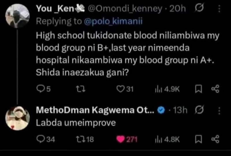 You ken omondi_kenney . 20h 0 replying to polo_kimanii high school tukidonate bl