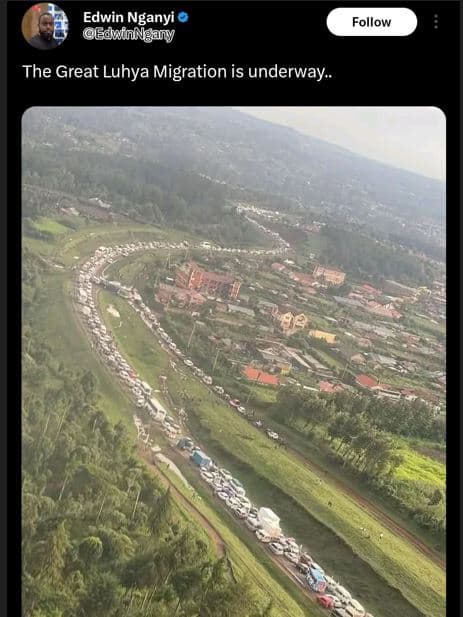 Edwin nganyi lsdwtnnganny follow the great luhya migration is underway