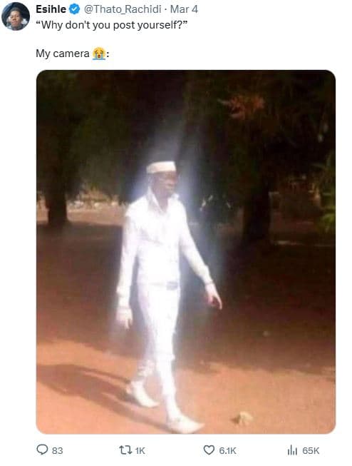 Esihle thato_rachidi mar 4 why don't you post yourself? my camera lj ik 6.1k 65k