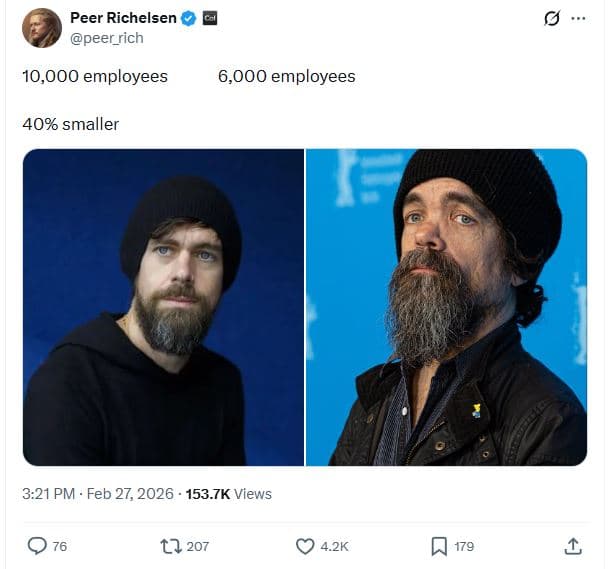 Peer richelsen peer_rich 10,000 employees 6,000 employees 40 smaller 3.21 pm feb