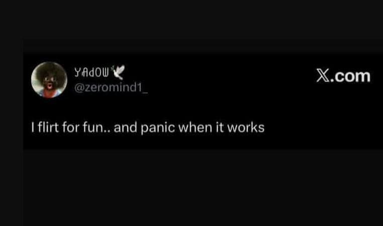 Yadou zeromind 1 x.com flirt for fun.. and panic when it works