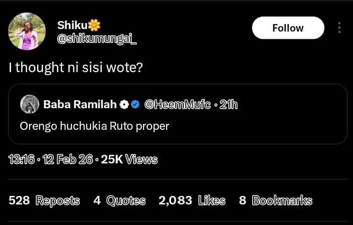 Shiku hikumungai follow thought ni sisi wote? baba ramilah heemmufc 21h orengo h