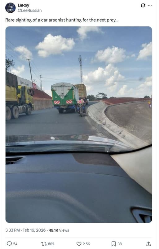 Leroy leerussian rare sighting of a car arsonist hunting for the next prey 3.33