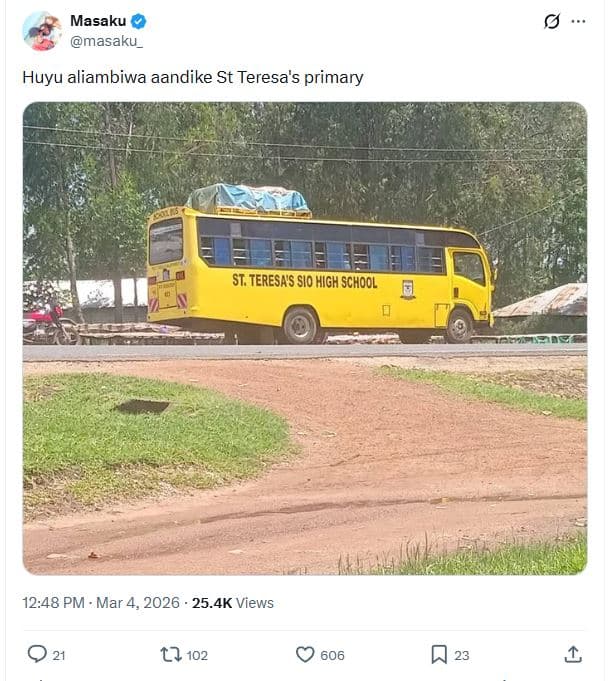 Masaku masaku_ huyu aliambiwa aandike st teresa's primary st teresas si0 high sc