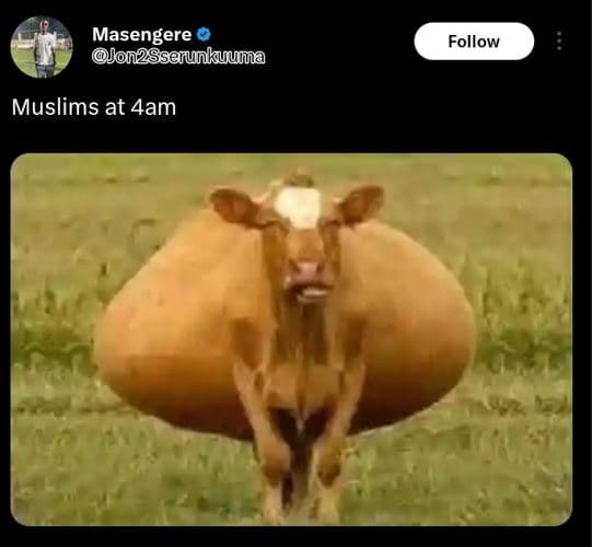 Masengere jonzsserunkuuma follow muslims at 4am