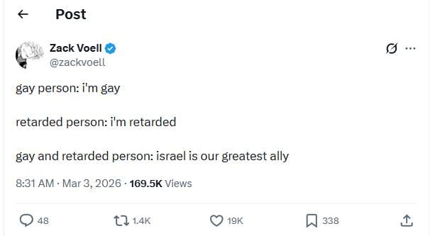 Post zack voell zackvoell gay person i'm gay retarded person i'm retarded gay an