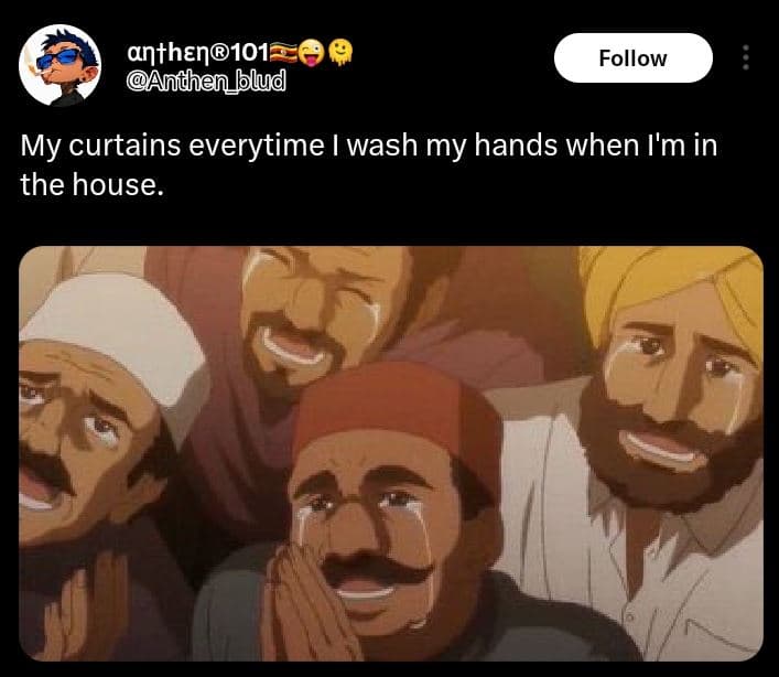 Anthen anthen_blud follow my curtains everytime wash my hands when i'm in the ho