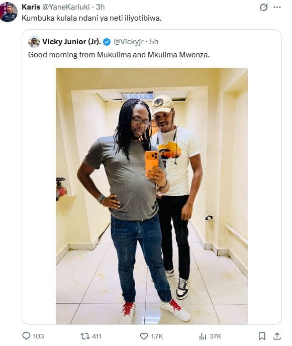 Karis yanekariuki 3h kumbuka kulala ndani ya neti iliyotibiwa. vicky junior jr.
