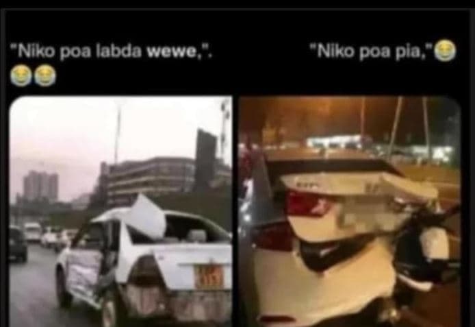 Niko poa labda wewe niko poa pla ,