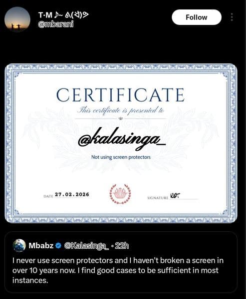 T.m a? barani follow certificate iifirale icvseuled to kalasinga_ not using scre