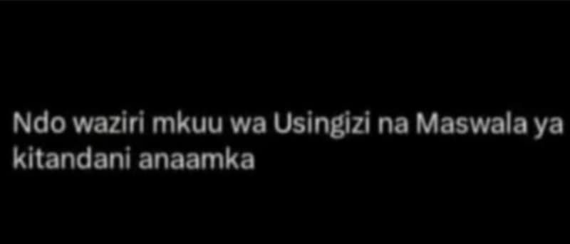 Ndo waziri mkuu wa usingizi na maswala ya kitandani anaamka