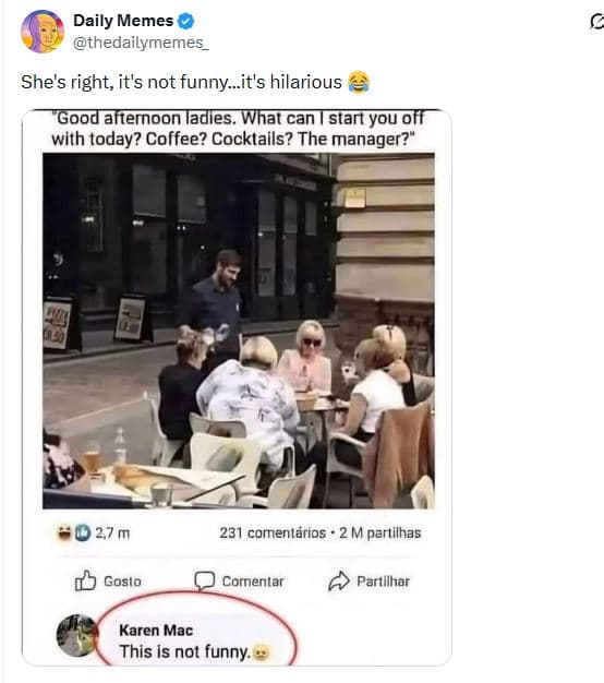 Daily memes thedailymemes she's right, it's not funny_it's hilarious good aftern