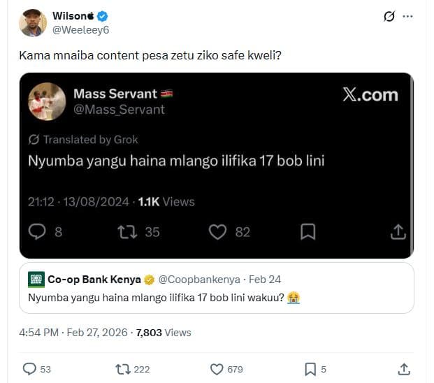 Wilsone weeleey6 kama mnaiba content pesa zetu ziko safe kweli? mass servant mas