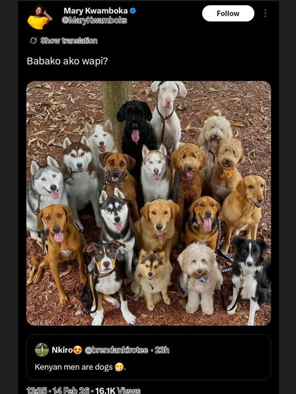 Mary kwamboka marylwamboks follow 8how tanshdon babako ako wapi? nkiro brendanki