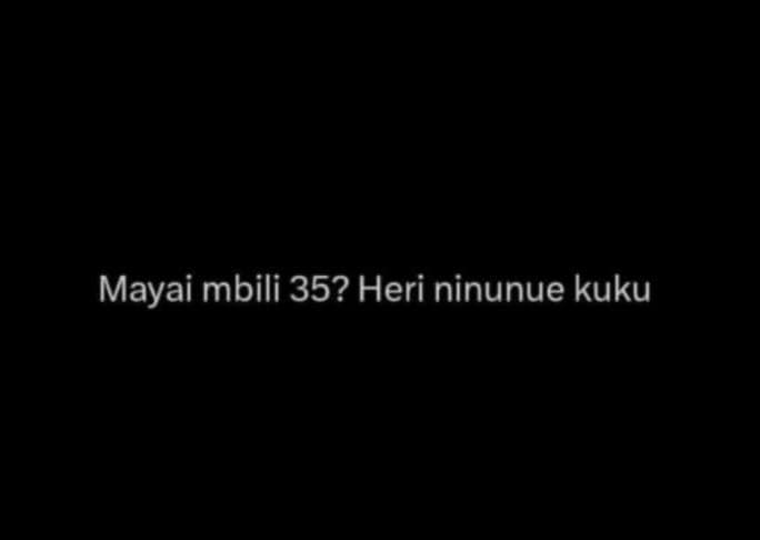 Mayai mbili 35? heri ninunue kuku