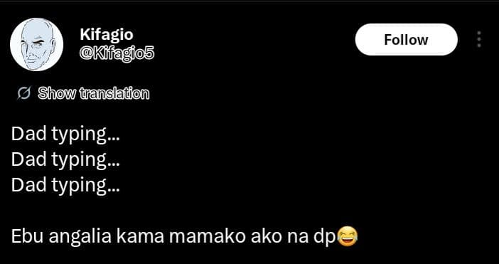 Kifagio 'kla 05 follow show tanslation dad typing dad typing dad typing ebu anga