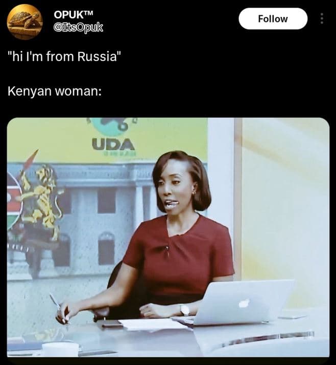 Opuktm diispuk follow hi i'mfrom russia kenyan woman uda