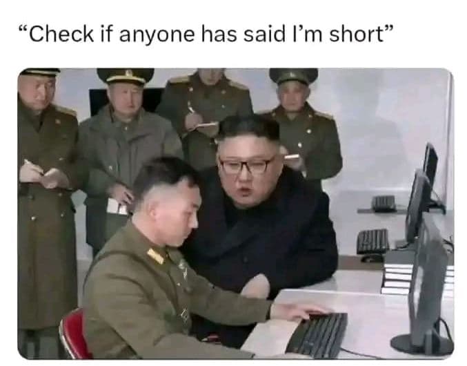 Check if anyone has said im short