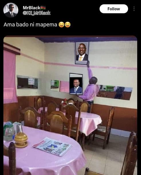 Mrblack ke mblack follow ama bado ni mapema