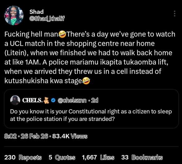 Shad shad_khalff fucking hell man there's a day we've gone to watch a ucl match